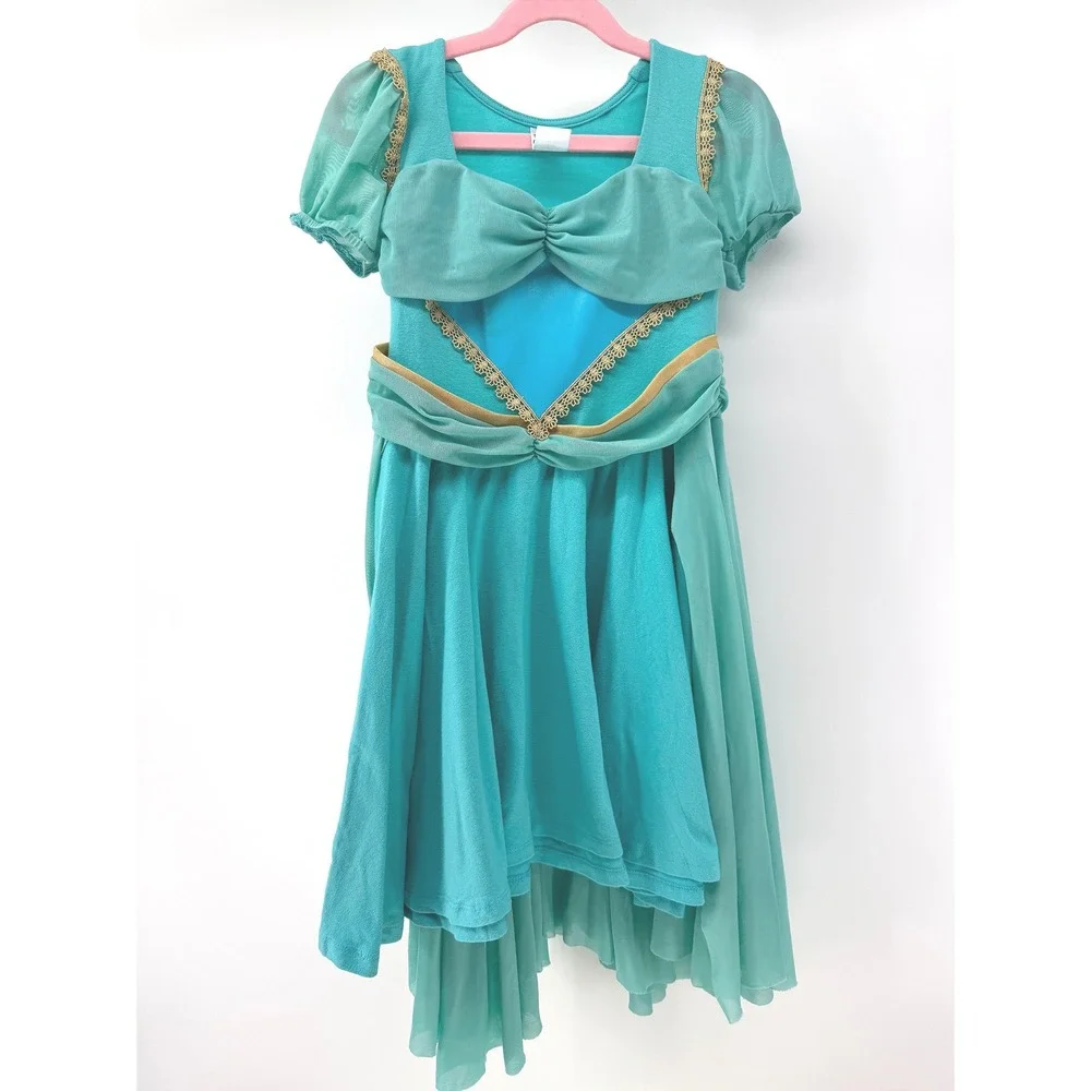Pleiades Jasmine Costume Dress Kids 7 8 Teal Princess Play Dress Up